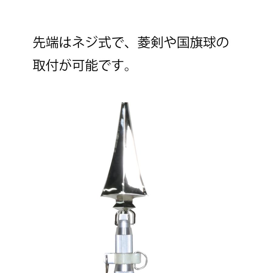 旗竿 2m伸縮アルミ旗ポール 応援 旗・国旗・優勝旗取付用 : 服部 旗竿 2m伸縮アルミ旗ポール 応援 旗・国旗・優勝旗取付用 : 服部