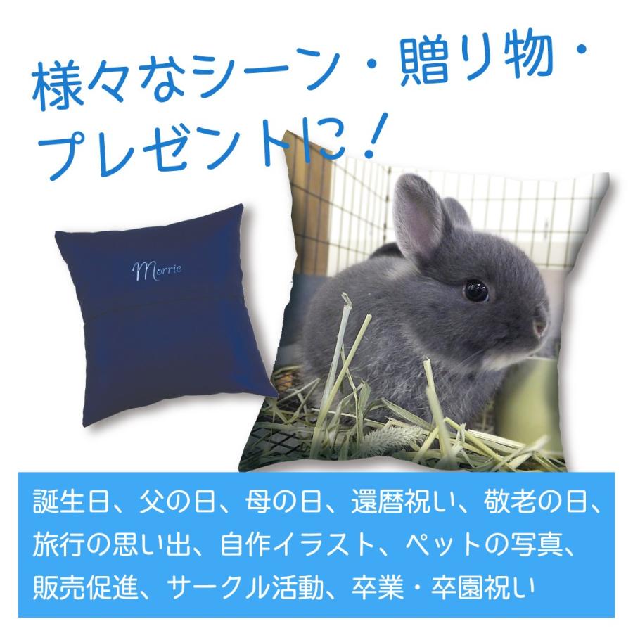 クッション（2個）オーダー品 オリジナルプリントグッズ オーダークッション 全面プリント 35x35cm