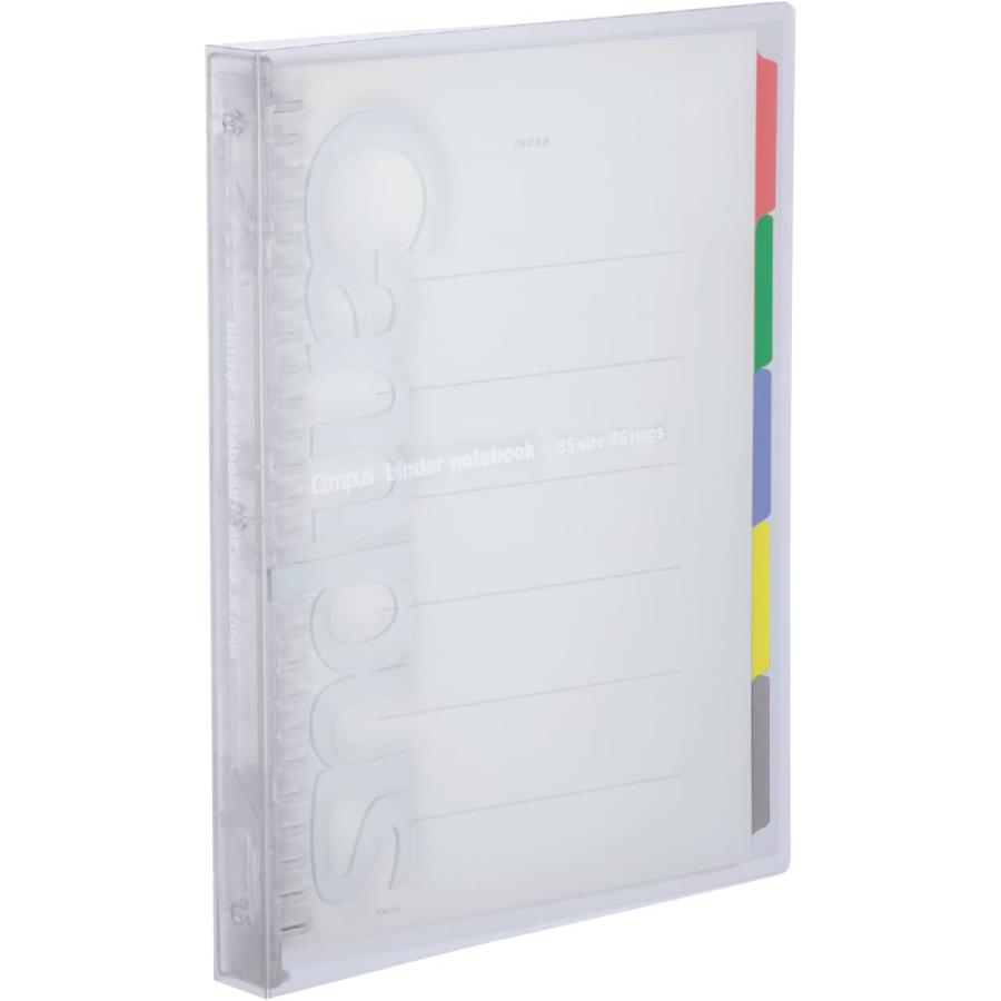 コクヨ ルーズリーフ バインダー キャンパス B5 26穴 最大100枚 透明 スライド ル-P333NT 単品 の商品画像