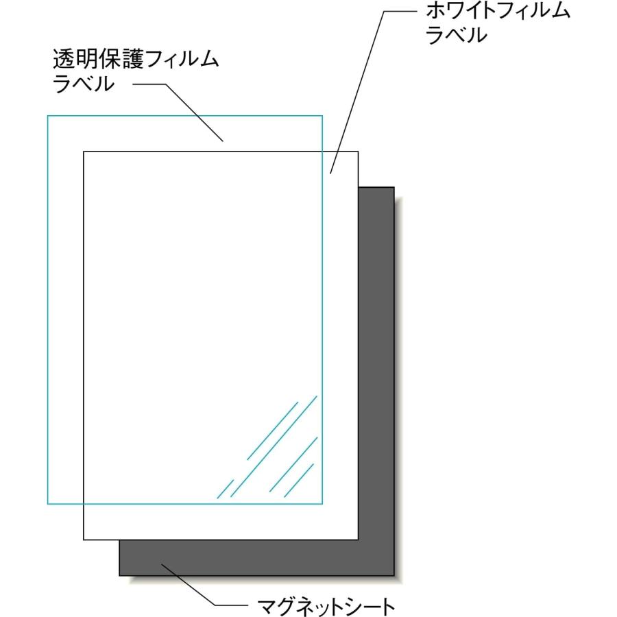 エーワン 手作りステッカー マグネットタイプ A4 2セット 28839 i