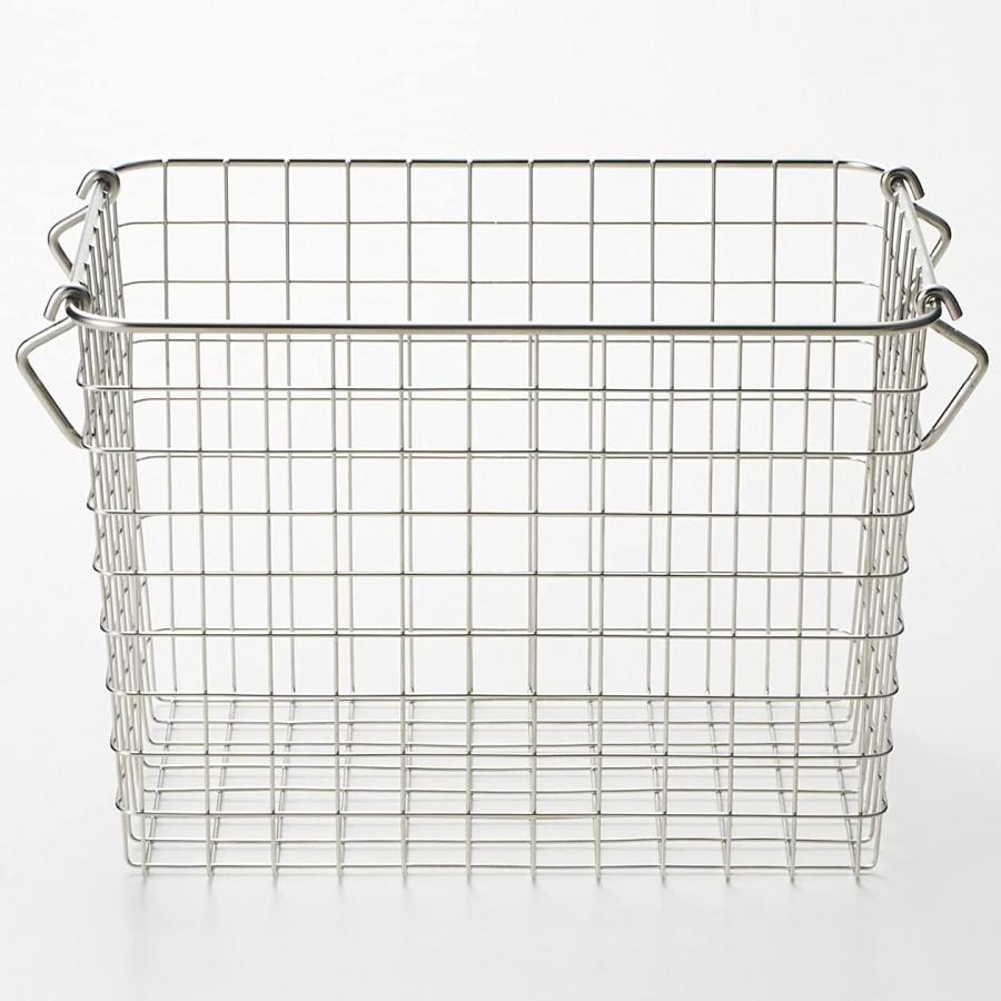 無印良品（MUJI） ステンレスワイヤーバスケット1 約幅26×奥行18×高さ