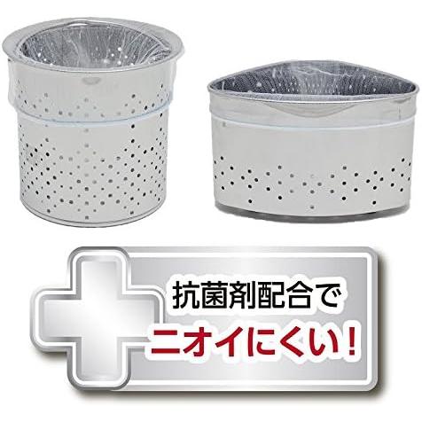 ストリックスデザイン 水切りネット ぐーん! と伸びて取り付け簡単 100枚 約32×33cm ストッキング 深型 三角コーナー 兼用 抗菌 排水口 ネット 大容量 SA-092 | STRIX DESIGN | 02