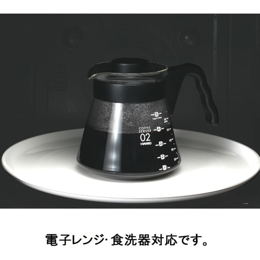 HARIO(ハリオ) V60コーヒーサーバー コーヒーポット 電子レンジ 食洗機対応 700ml ブラック VCS-02B おしゃれ コーヒー用品 日本製 | HARIO | 01