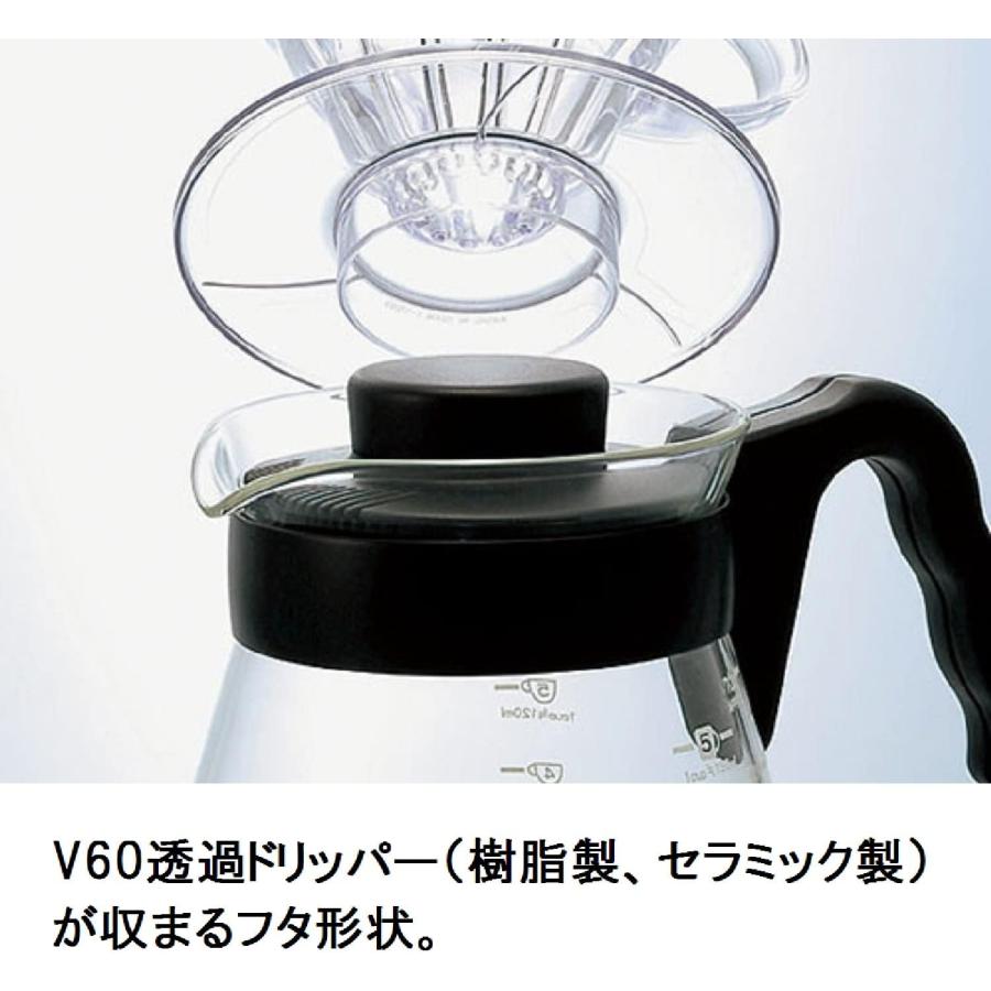 HARIO(ハリオ) V60コーヒーサーバー コーヒーポット 電子レンジ 食洗機対応 700ml ブラック VCS-02B おしゃれ コーヒー用品 日本製 | HARIO | 02