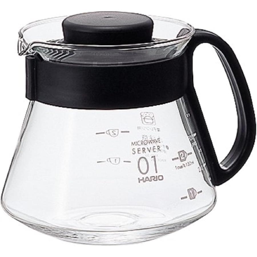 HARIO(ハリオ) V60コーヒーサーバー コーヒーポット 電子レンジ対応 ブラック 360ml XVD-36B おしゃれ コーヒー用品 日本製 | HARIO
