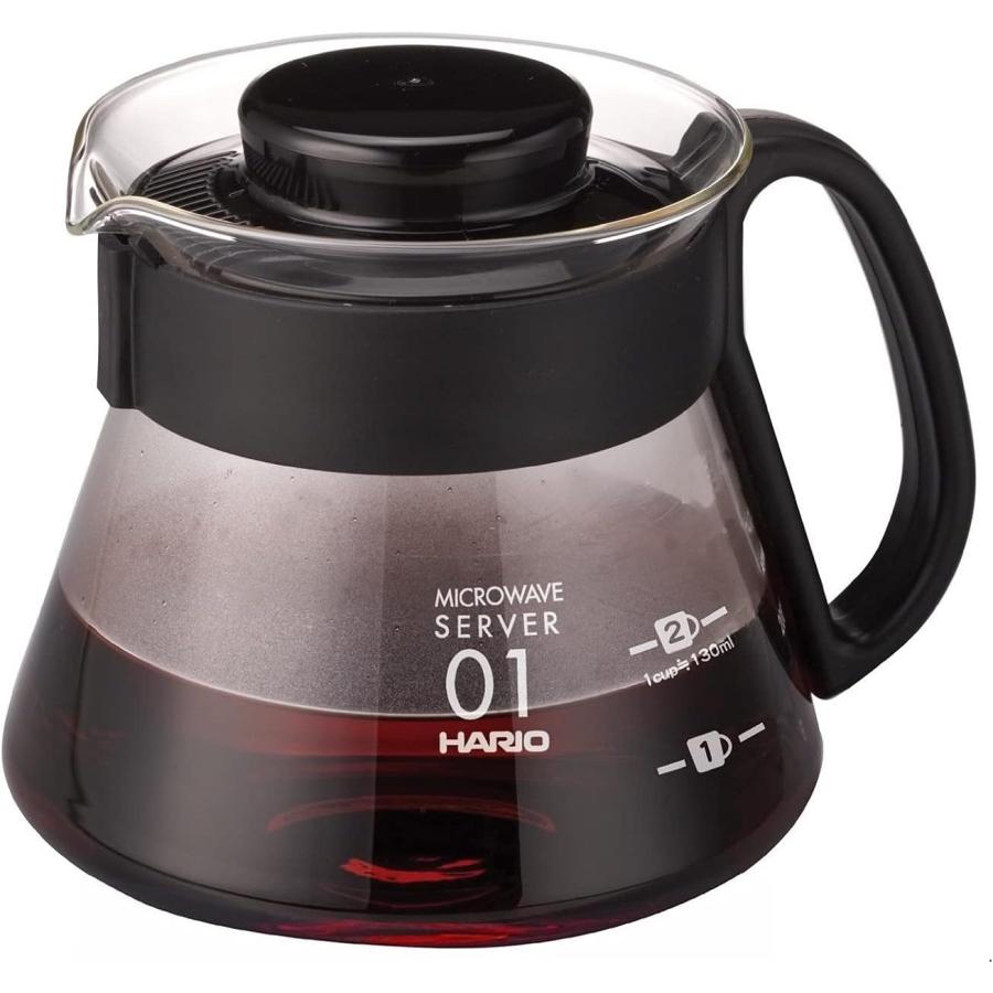 HARIO(ハリオ) V60コーヒーサーバー コーヒーポット 電子レンジ対応 ブラック 360ml XVD-36B おしゃれ コーヒー用品 日本製 | HARIO | 01