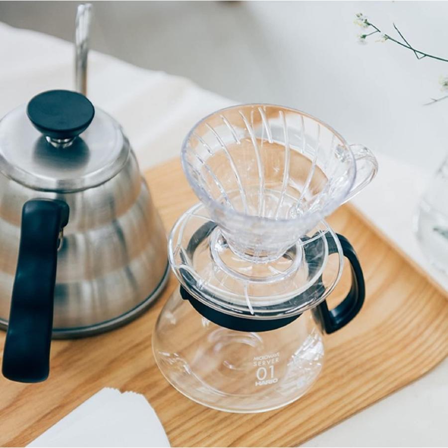 HARIO(ハリオ) V60コーヒーサーバー コーヒーポット 電子レンジ対応 ブラック 360ml XVD-36B おしゃれ コーヒー用品 日本製 | HARIO | 05
