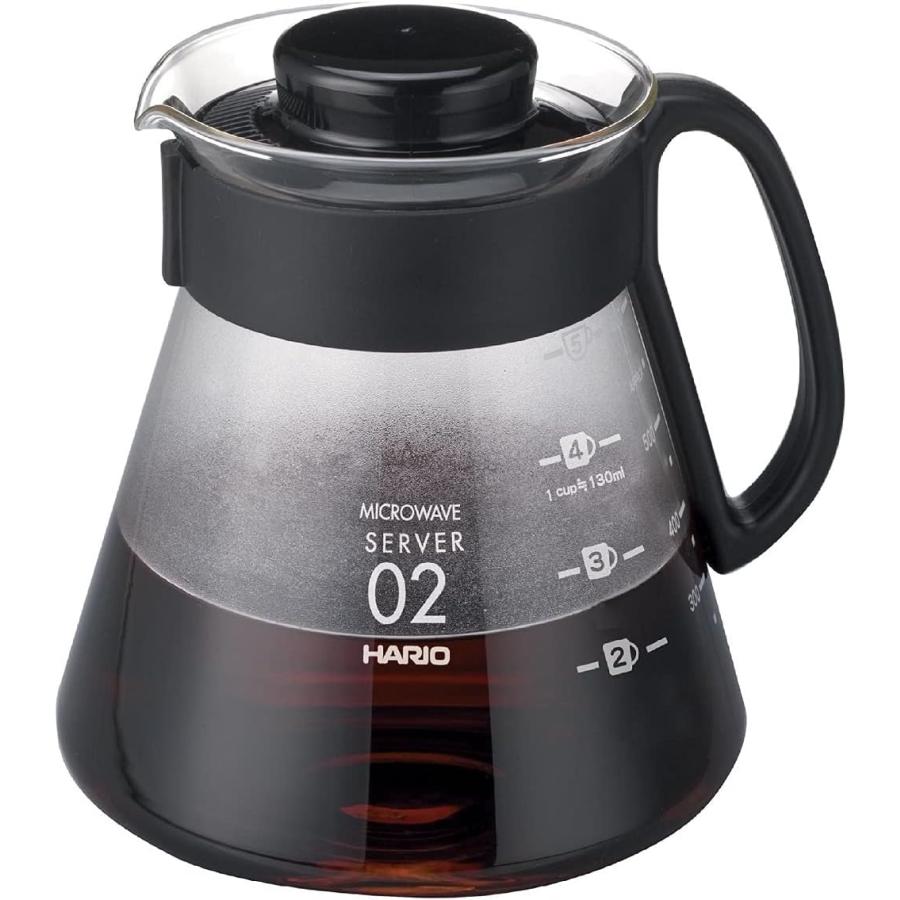 HARIO(ハリオ) V60コーヒーサーバー コーヒーポット 電子レンジ対応 ブラック 600ml XVD-60B おしゃれ コーヒー用品 日本製 | HARIO | 01