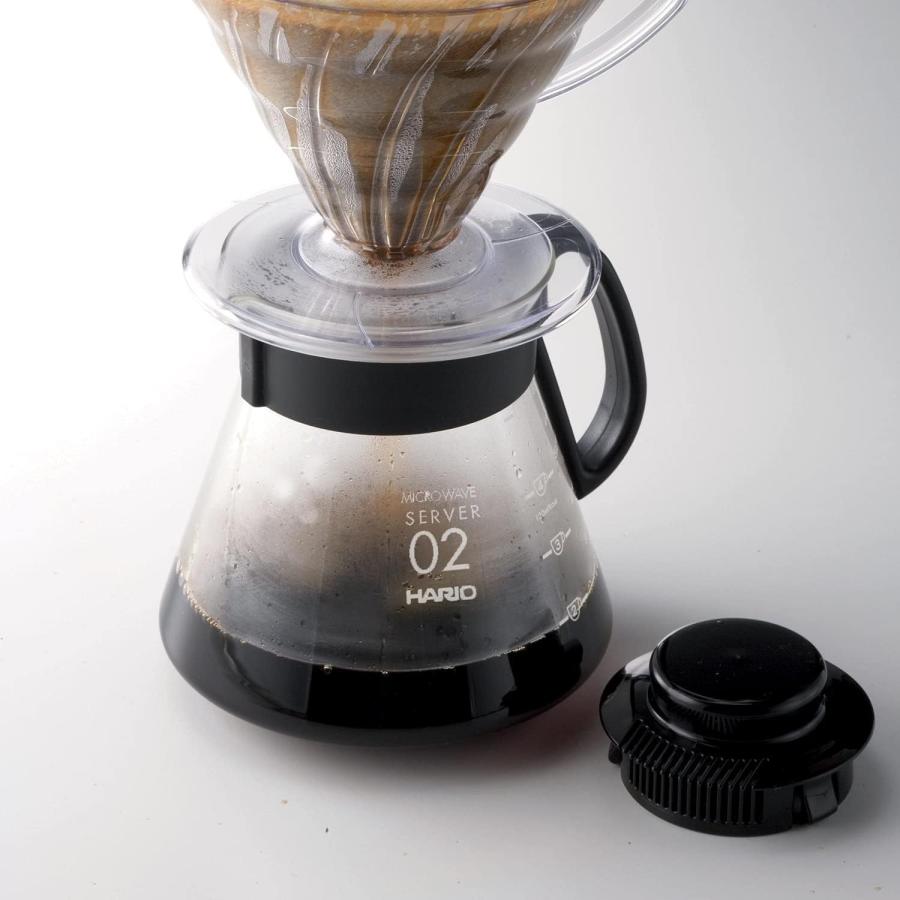 HARIO(ハリオ) V60コーヒーサーバー コーヒーポット 電子レンジ対応 ブラック 600ml XVD-60B おしゃれ コーヒー用品 日本製 | HARIO | 03