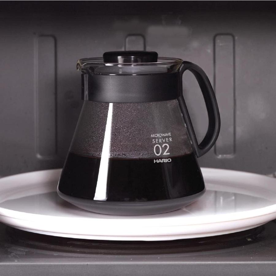 HARIO(ハリオ) V60コーヒーサーバー コーヒーポット 電子レンジ対応 ブラック 600ml XVD-60B おしゃれ コーヒー用品 日本製 | HARIO | 04