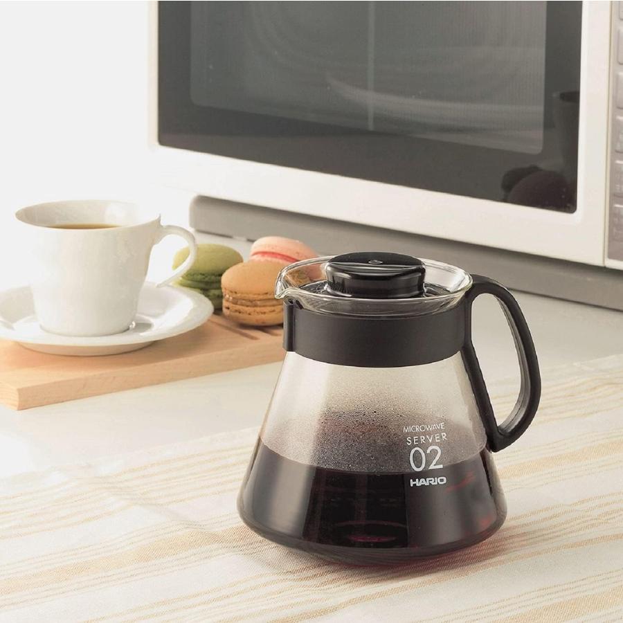 HARIO(ハリオ) V60コーヒーサーバー コーヒーポット 電子レンジ対応 ブラック 600ml XVD-60B おしゃれ コーヒー用品 日本製 | HARIO | 05
