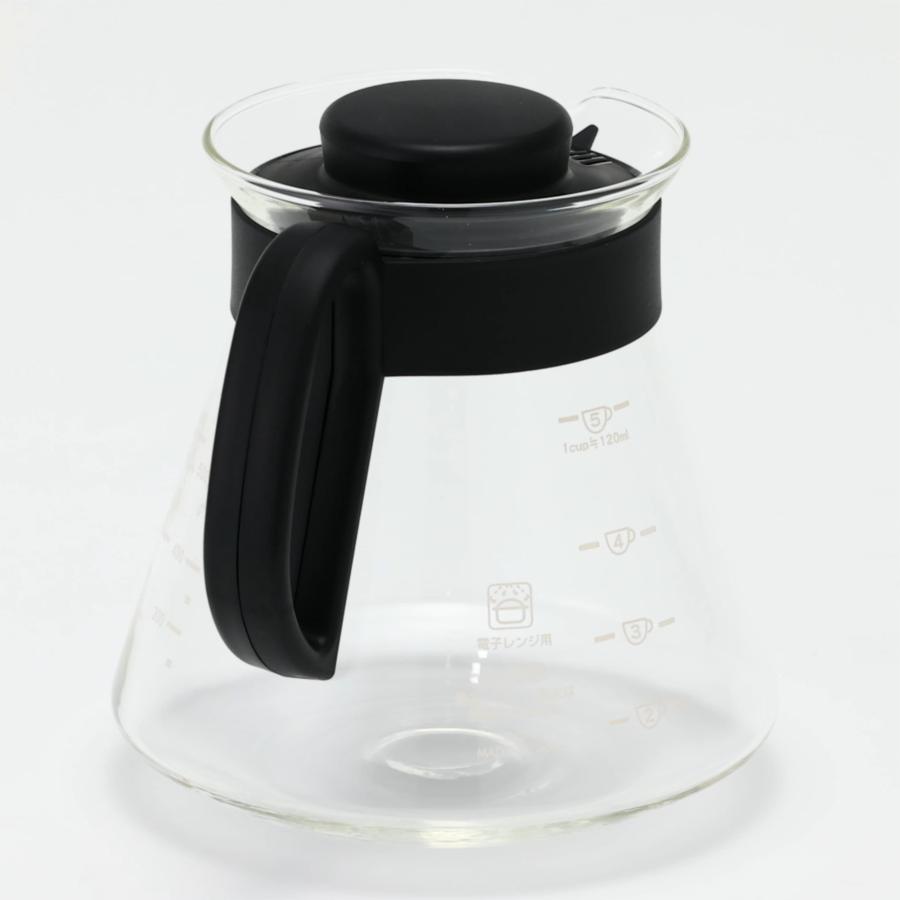 HARIO(ハリオ) V60コーヒーサーバー コーヒーポット 電子レンジ対応 ブラック 600ml XVD-60B おしゃれ コーヒー用品 日本製 | HARIO | 08
