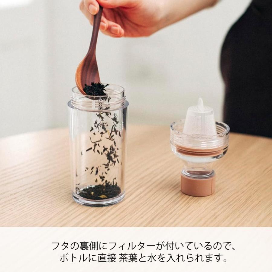 HARIO (ハリオ) フィルターインボトル ポータブル スモーキーグリーン 樹脂製 400ml 茶こし付き FIBP-40-SG プレゼント おしゃれ 日本製 | HARIO | 01