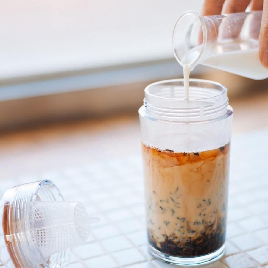 HARIO (ハリオ) フィルターインボトル ポータブル スモーキーグリーン 樹脂製 400ml 茶こし付き FIBP-40-SG プレゼント おしゃれ 日本製 | HARIO | 05