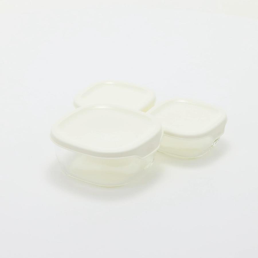 HARIO(ハリオ)耐熱 ガラス製 保存容器 ホワイト KST-2012-OW 3個入 プレゼント ギフト おしゃれ キッチン用品 日本製 | HARIO | 10