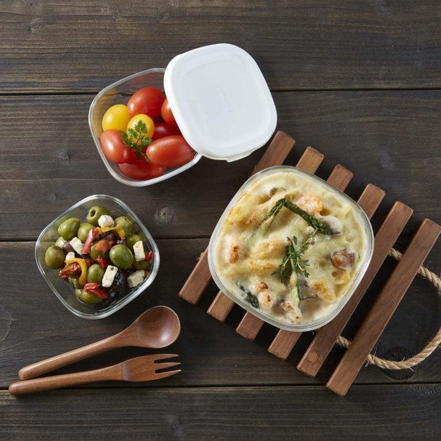 HARIO(ハリオ)耐熱 ガラス製 保存容器 ホワイト KST-2012-OW 3個入 プレゼント ギフト おしゃれ キッチン用品 日本製 | HARIO | 05