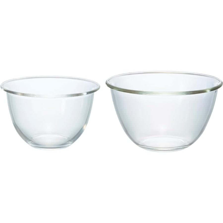 HARIO(ハリオ) 耐熱ガラス ボウル 2個セット 1500/2200ml MXP-2606 プレゼント ギフト おしゃれ キッチン用品 日本製 | HARIO