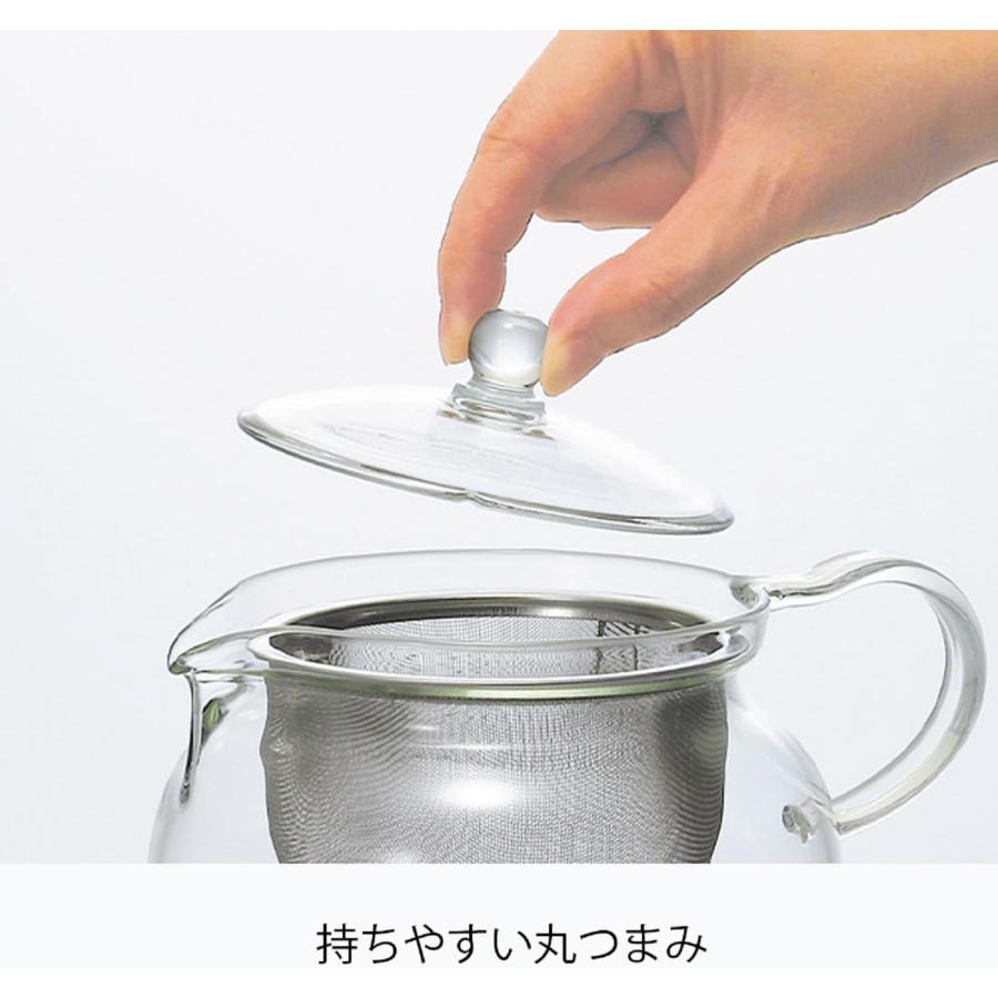 HARIO(ハリオ) 茶茶急須 透明 実用容量450ml 丸 電子レンジ対応 CHJMN-45T プレゼント ギフト おしゃれ キッチン用品 | HARIO | 04