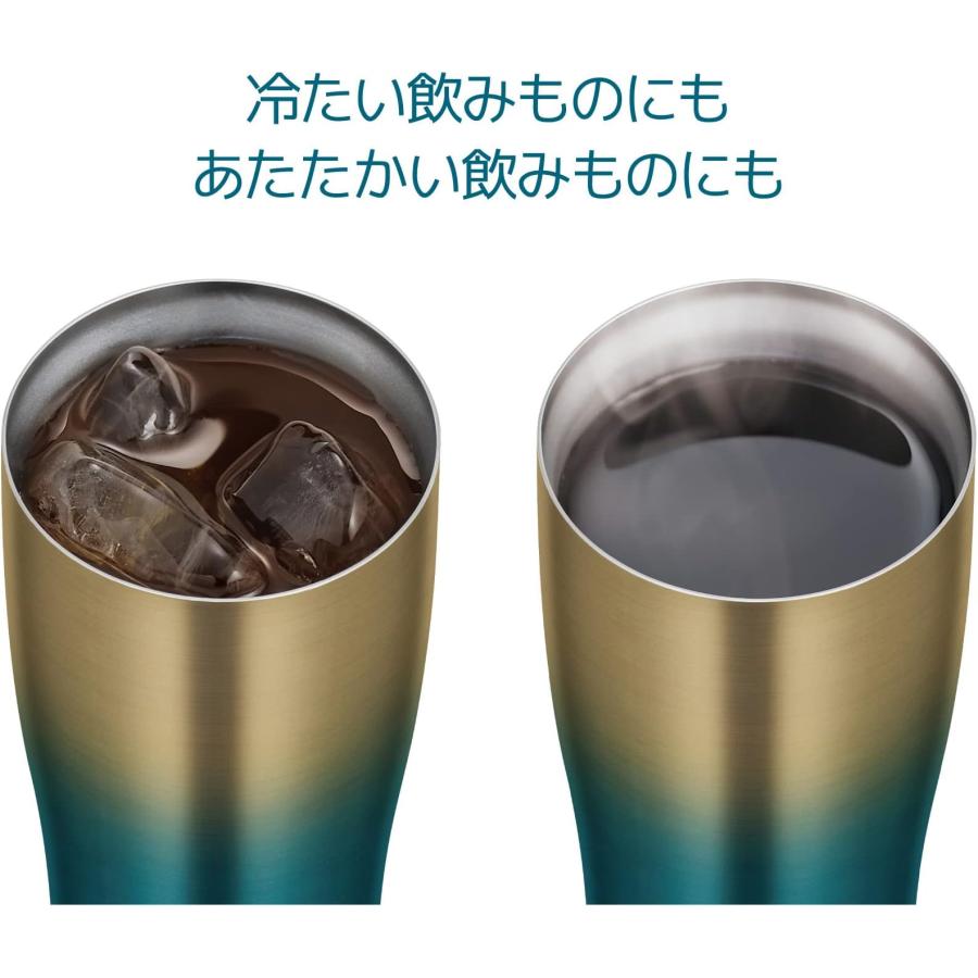 サーモス 真空断熱タンブラー 420ml ブルーゴールド JDE-421LTD BLGD プレゼント ギフト おしゃれ キッチン用品 | THERMOS | 03