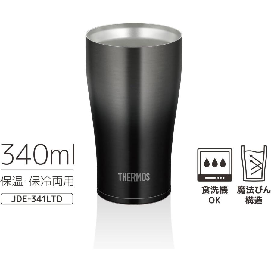 サーモス 真空断熱タンブラー 340ml ブラックグラデーション JDE-341LTD BK-G プレゼント ギフト おしゃれ キッチン用品 | THERMOS | 02