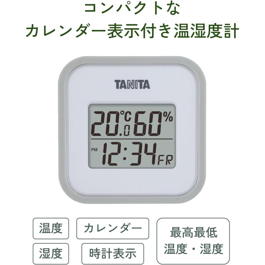 TANITA（タニタ） 温湿度計 時計 カレンダー 温度 湿度 デジタル