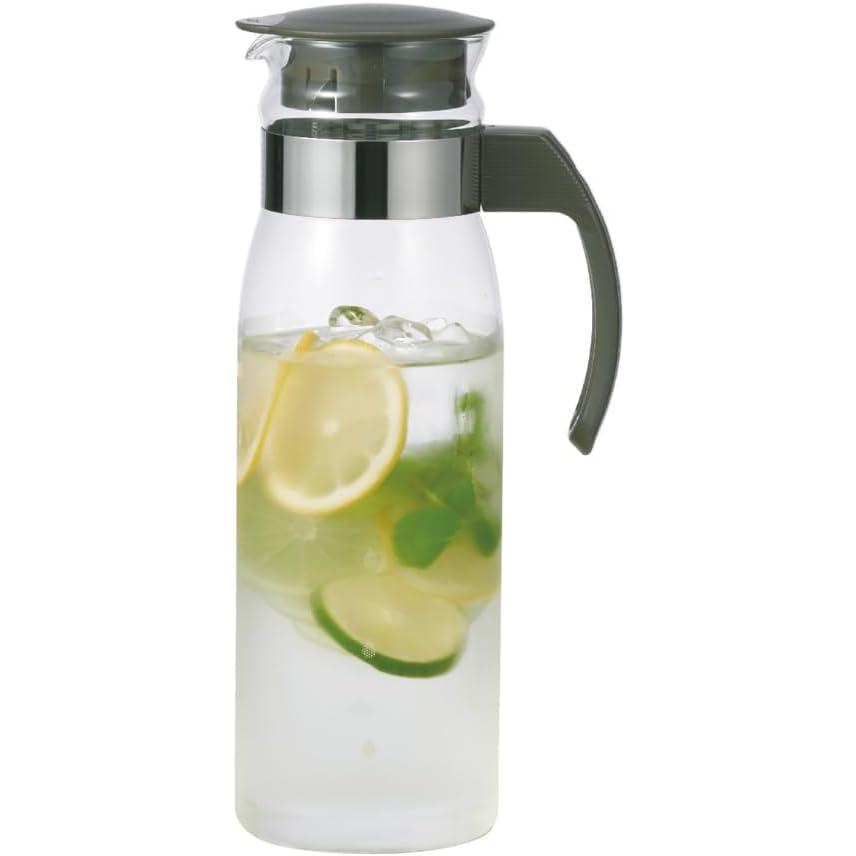 HARIO (ハリオ) 冷蔵庫 ポット スリム N チャコールグレー 1400ml RPLN-14-CGR プレゼント おしゃれ キッチン用品 日本製 | HARIO