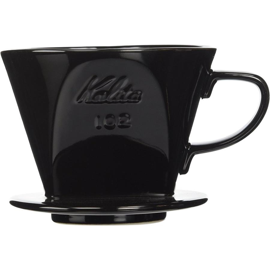 カリタ Kalita コーヒー ドリッパー 陶器製 2~4人用 ブラック ロト 02005プレゼント ギフト おしゃれ コーヒー用品 | Kalita