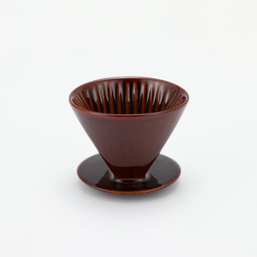 カリタ Kalita コーヒー ドリッパー 陶器製 102-ロト 2-4人用 ブラウン 02003 プレゼント ギフト おしゃれ コーヒー用品 日本製 | Kalita | 10