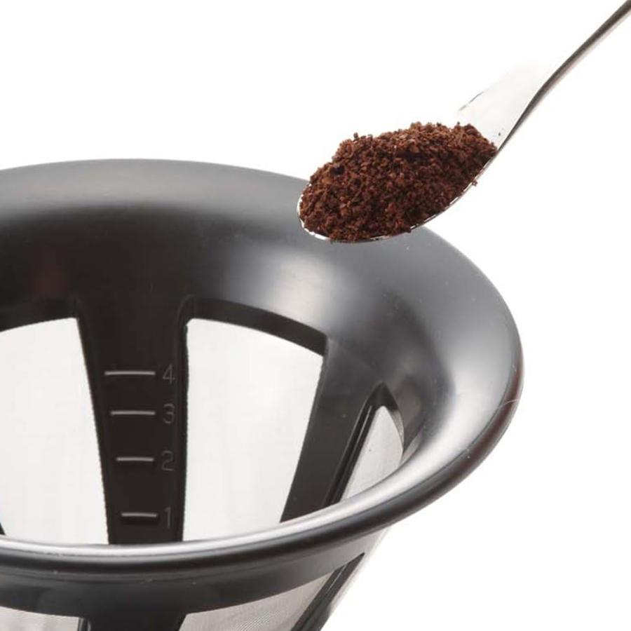 HARIO (ハリオ) ドリッパー カフェオール コーヒー ドリップ 1-4杯用 ブラック CFOD-02B & V60 計量スプーン ...