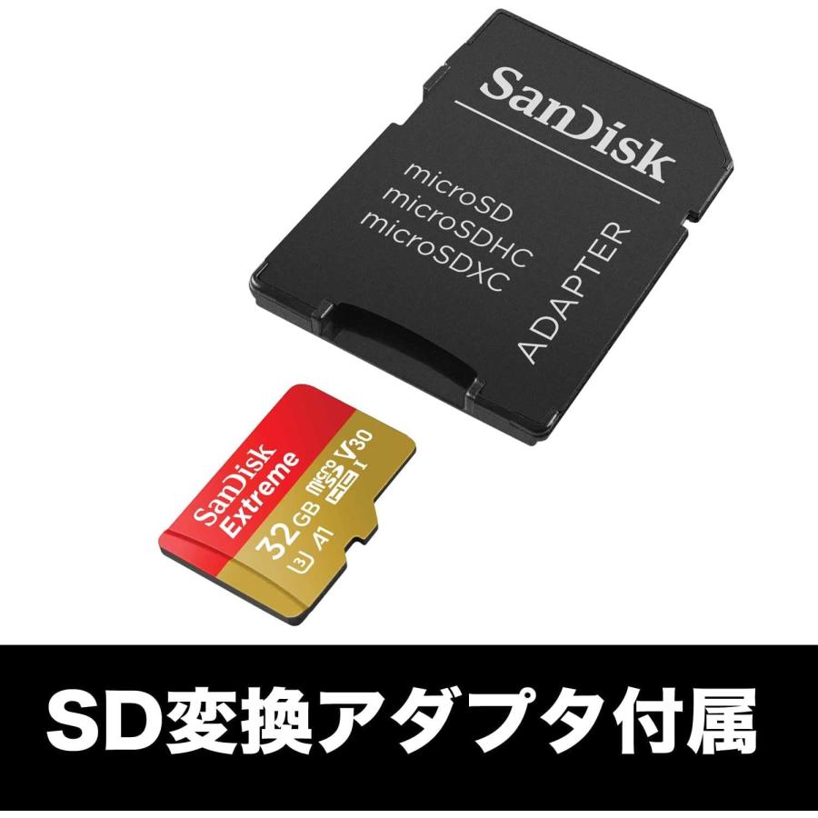 サンディスク microSD 32GB UHS-I U3 V30 Full HD & 4K SanDisk Extreme SDSQXAT-032G-GH3MA 新パッケージ | SanDisk Ultra | 02