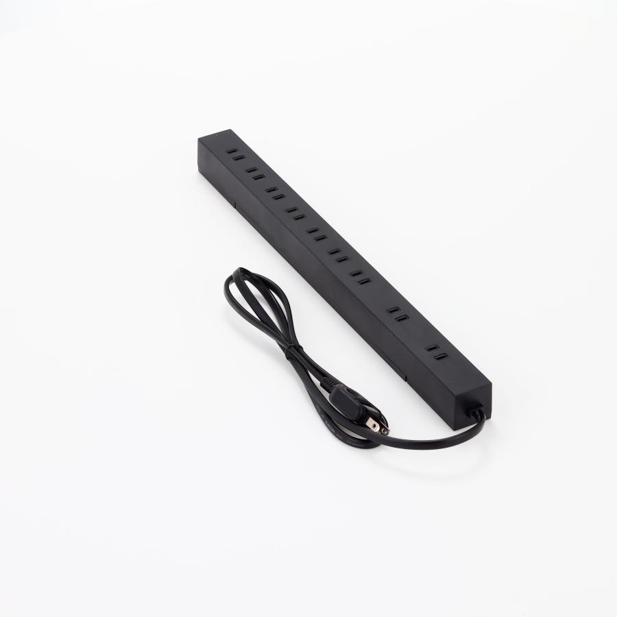 エレコム 電源タップ 雷ガード 10個口 ほこりシャッター付 固定&吊下可能な回転パーツ付き 1m ブラック ECT-0101BK 生活家電 | ブランド登録なし | 12