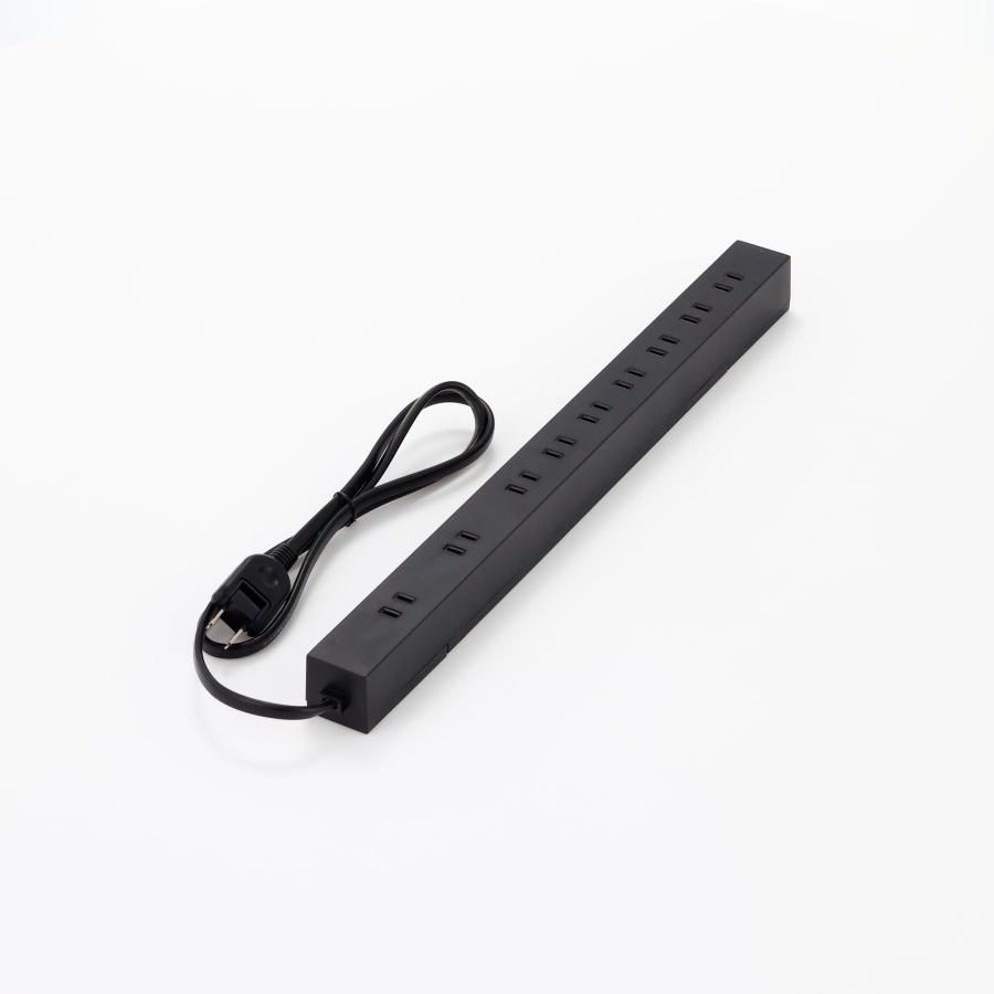 エレコム 電源タップ 雷ガード 10個口 ほこりシャッター付 固定&吊下可能な回転パーツ付き 1m ブラック ECT-0101BK 生活家電 | ブランド登録なし | 13