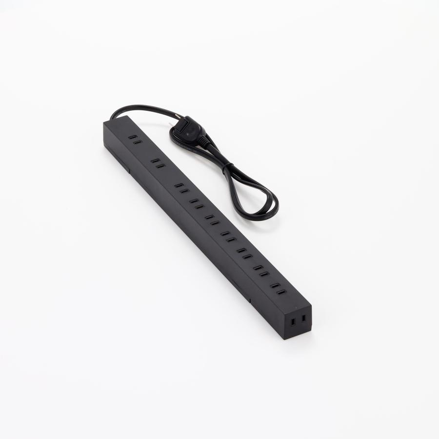 エレコム 電源タップ 雷ガード 10個口 ほこりシャッター付 固定&吊下可能な回転パーツ付き 1m ブラック ECT-0101BK 生活家電 | ブランド登録なし | 09