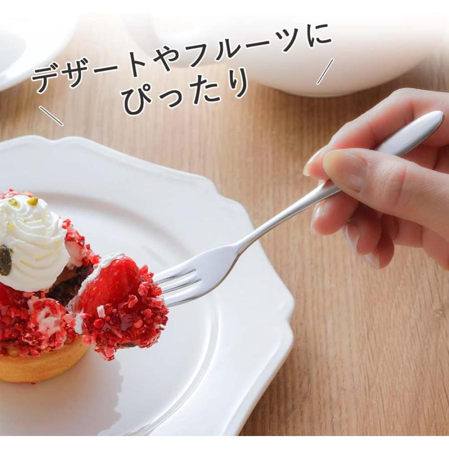 下村企販 フォーク ピック 5本+1本 日本製 ステンレス つや消し ケーキ
