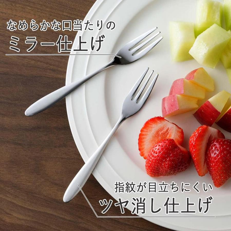 下村企販 フォーク ピック 5本+1本 日本製 ステンレス つや消し ケーキ