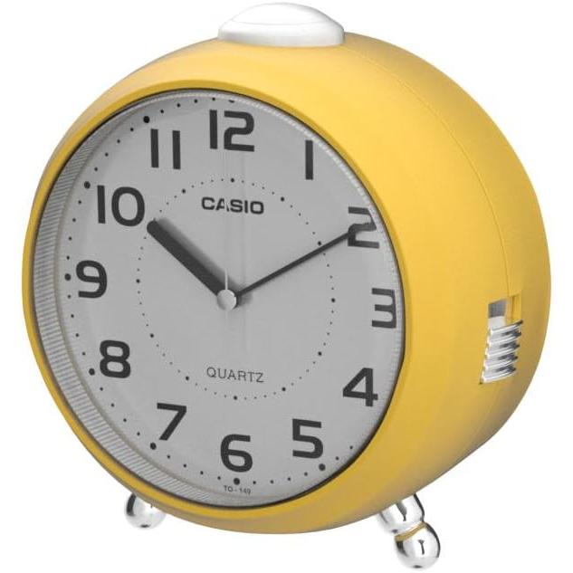 CASIO（カシオ） 目覚まし時計 イエロー アナログ 小型 TQ-149-9JF