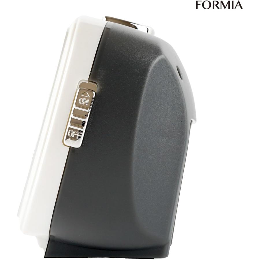 フォルミア(Formia) 目覚まし時計 白 アナログ スタンダードめざまし 静音 連続秒針 蓄光文字盤 ライト付き HT-A015W | ブランド登録なし | 02