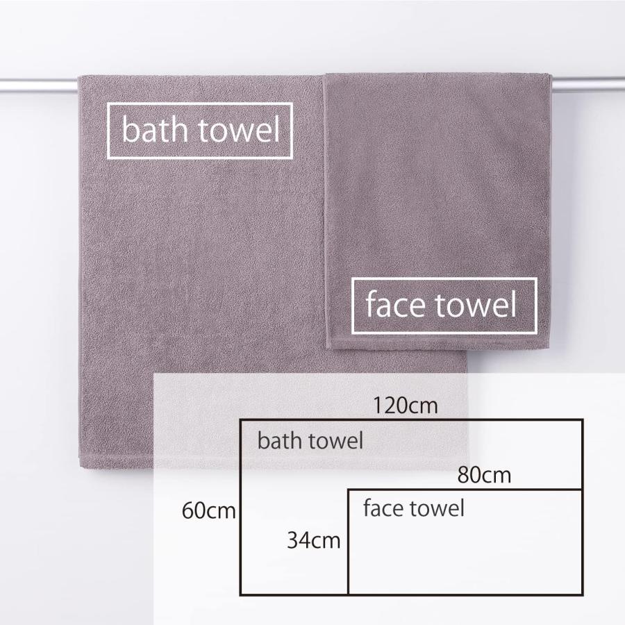 【WEB限定】 フェイスタオル 抗菌 防臭 医師が考えた ハイドロ銀チタン 吸水 5枚セット グレー 約34cm×80cm 61-5019250 | ブランド登録なし | 06