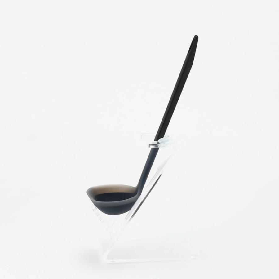 マーナ (MARNA) おたま トライアングリップシリコーンお玉 (ブラック / シリコーン / 吊り下げ) キッチンツール 便利収納 キズつけにくい K534BK | ブランド登録なし | 09