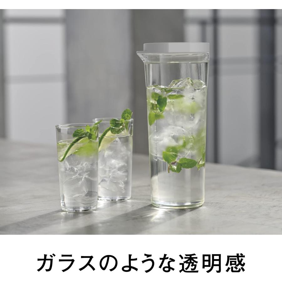 HARIO(ハリオ)フリーザーポットJUSIO 実用容量1100ml ホワイト トライタン 割れにくい 熱湯・食洗器OK 冷水筒 日本製 FPJ-11-W ホワイト | ブランド登録なし | 05