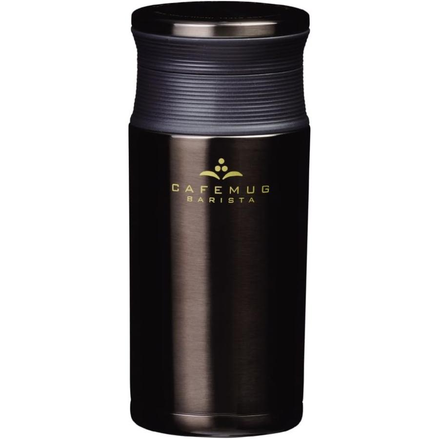 パール金属 水筒 350ml 直飲み 軽量 ステンレス マグボトル ブラック カフェマグ バリスタ HB-2606 350ml ブラック | パール金属