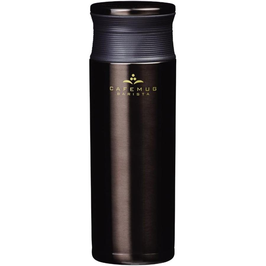 パール金属 水筒 500ml 直飲み 軽量 ステンレス マグボトル ブラック カフェマグ バリスタ HB-2609 ブラック | パール金属