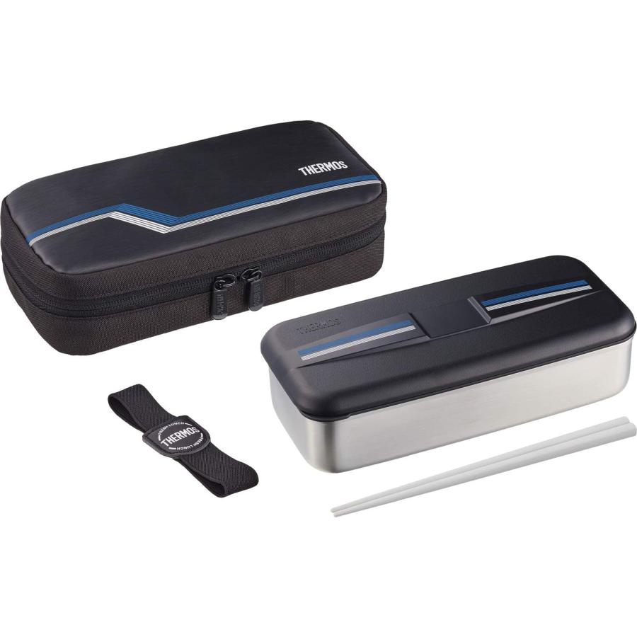 サーモス 弁当箱 ステンレス フレッシュランチボックス 700ml ラインブラック DSD-704 L-BK 700ml | THERMOS