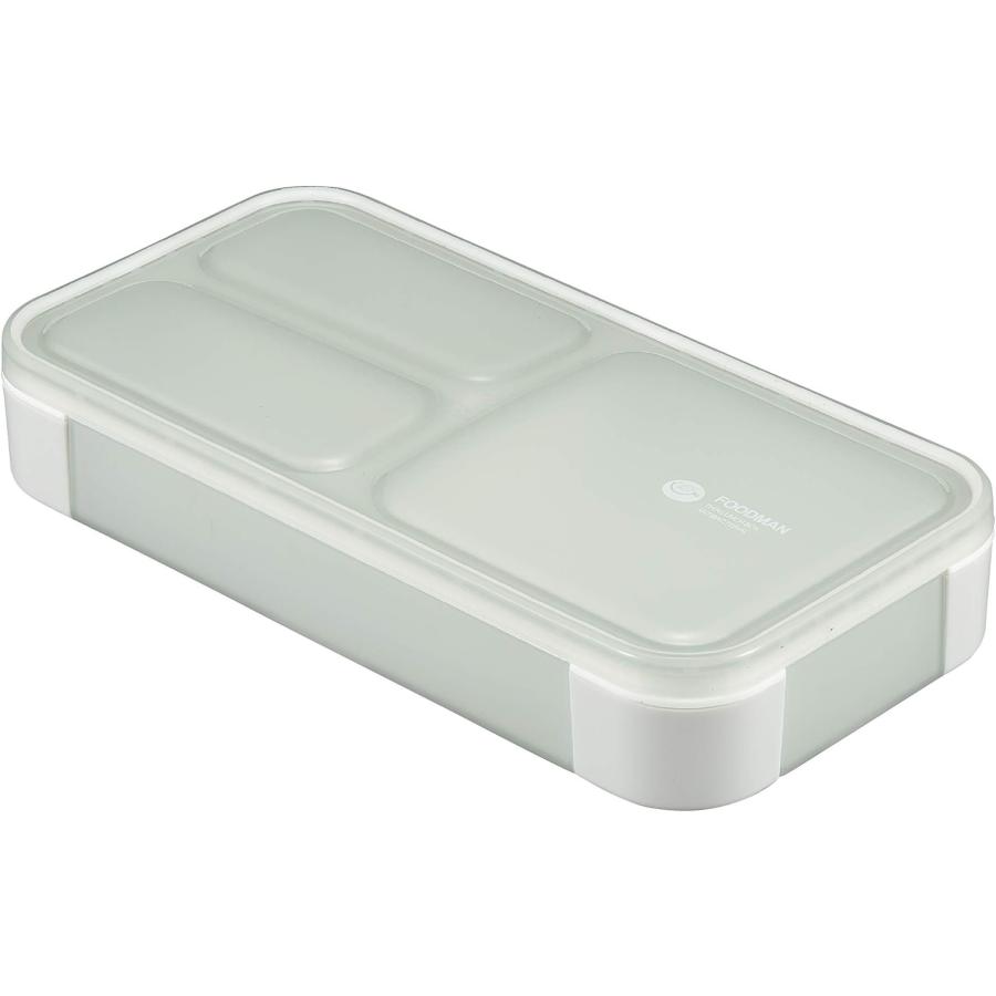 シービージャパン 弁当箱 抗菌 ライトグレー 薄型 フードマン 400ml DSK 単品 抗菌ライトグレー | スケーター