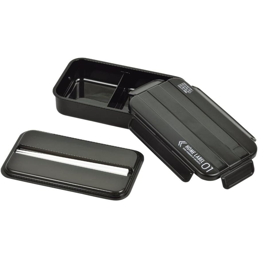 パール金属 弁当箱 1段 4点ロック メンズ ランチ ボックス ブラック 男性用 日本製 ホームレーベル D-435 ブラック | パール金属 | 01