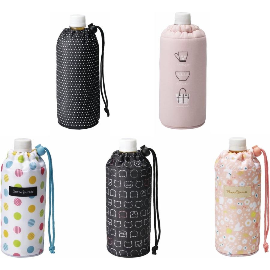 トルネ ペットボトル カバー ホルダー ケース 保冷 保温 500ml用 猫シンプルキャット ブラック P-3302 キャット | THERMOS | 03