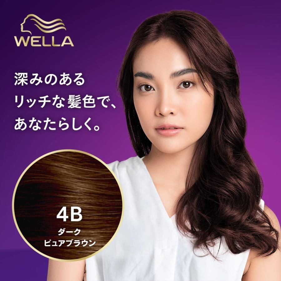 ウエラトーン 2+1 クリームタイプ 4B ダークピュアブラウン 白髪染め