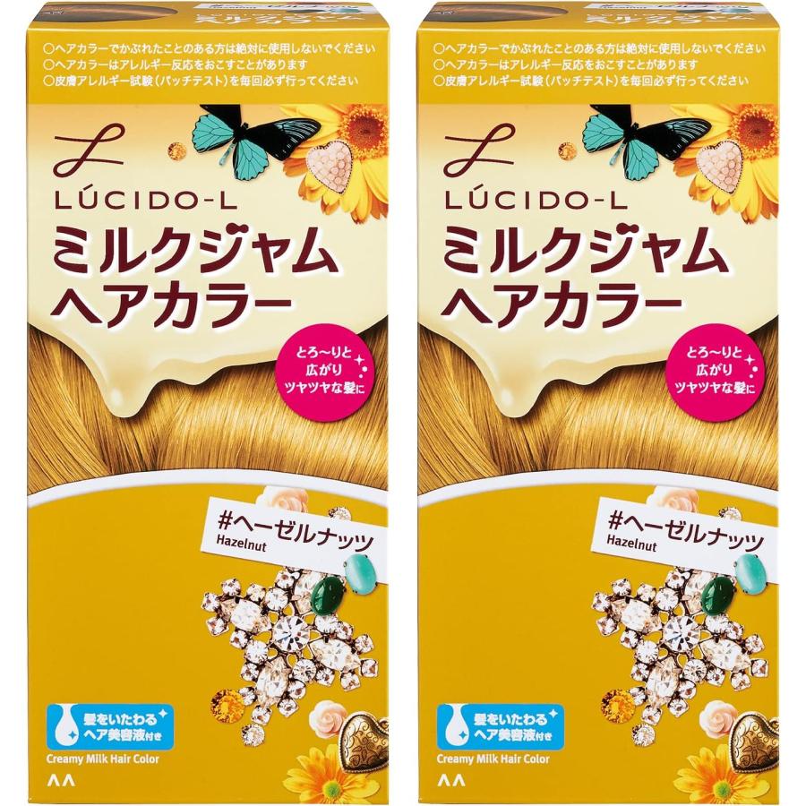 【まとめ買い】LUCIDO-L (ルシードエル)ミルクジャムヘアカラー #ヘーゼルナッツ×2個パック (医薬部外品) ヘーゼルナッツ の商品画像