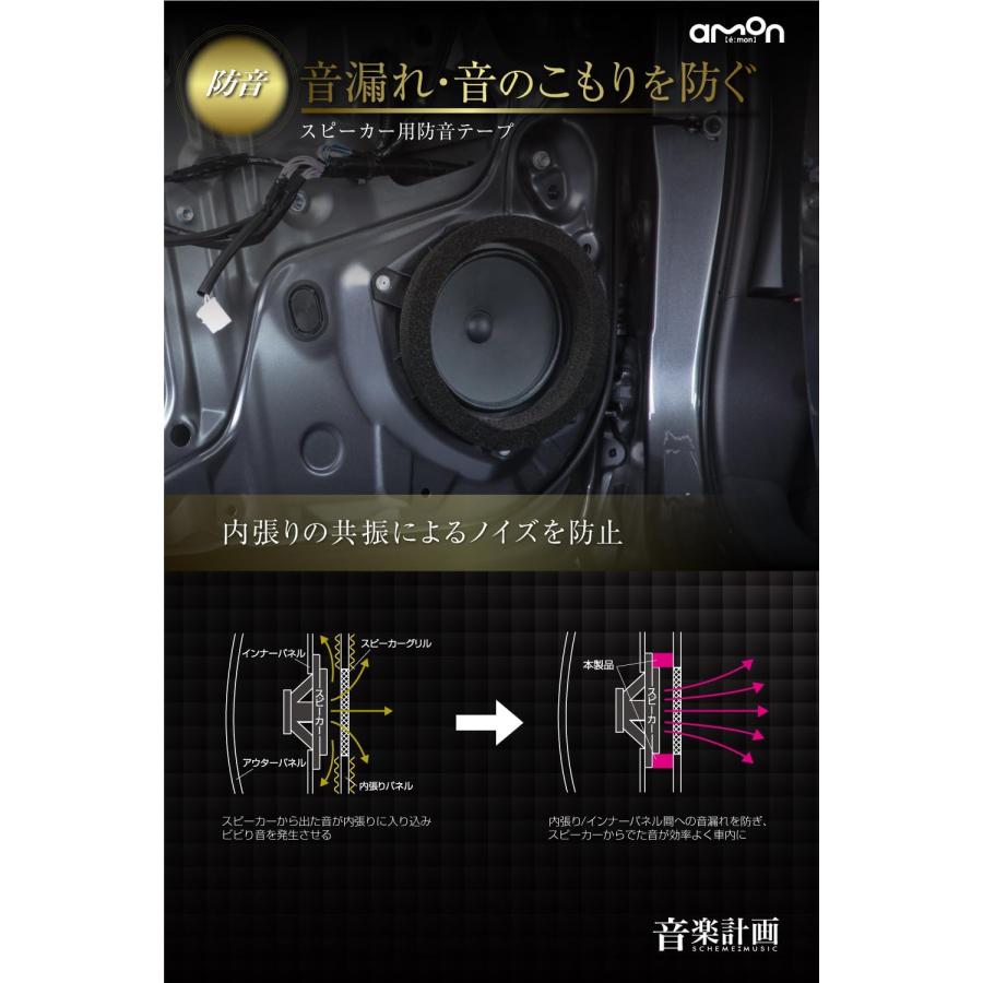 ALPINE STE-G170S スピーカー エーモン音楽デッドニングキット ALPINE（アルパイン） エーモン 音楽計画 デッドニングキット