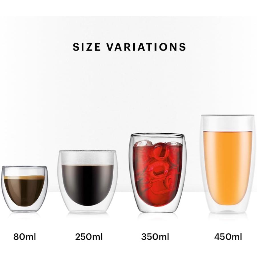 bodum（ボダム） グラス コップ タンブラー PAVINA パヴィーナ ダブル